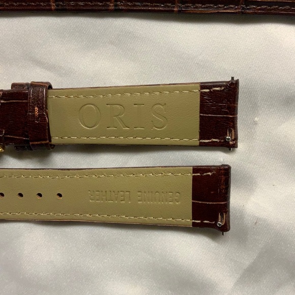 Top grain leather Oris watch strap - Picture 4 of 6